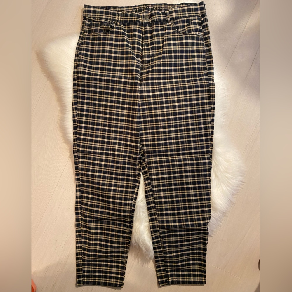 American Eagle Plaid Ankle Pant